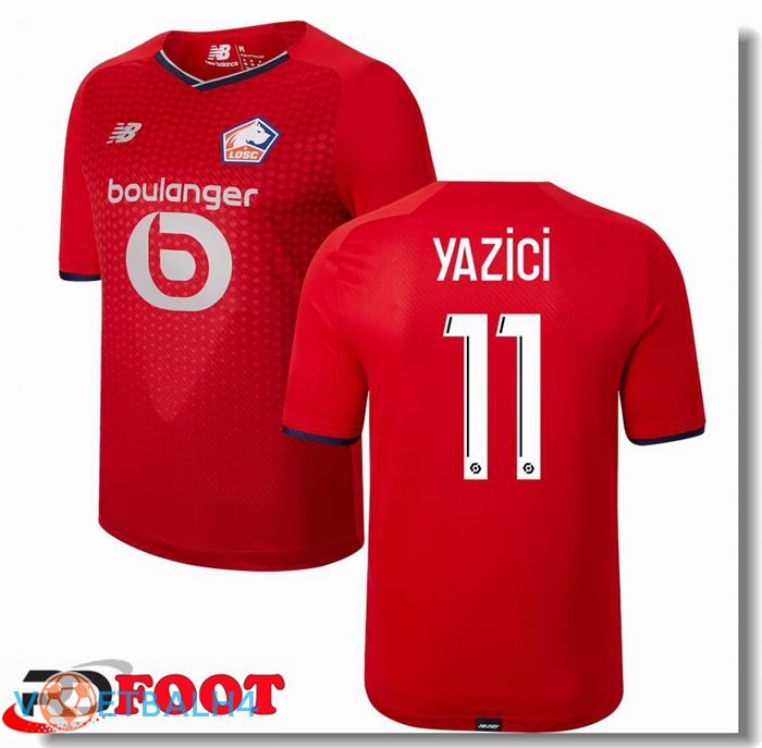 Lille LOSC (YAZICI 11) thuis jersey rood 2021/2022