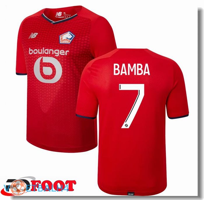 Lille LOSC (BAMBA 7) thuis jersey rood 2021/2022