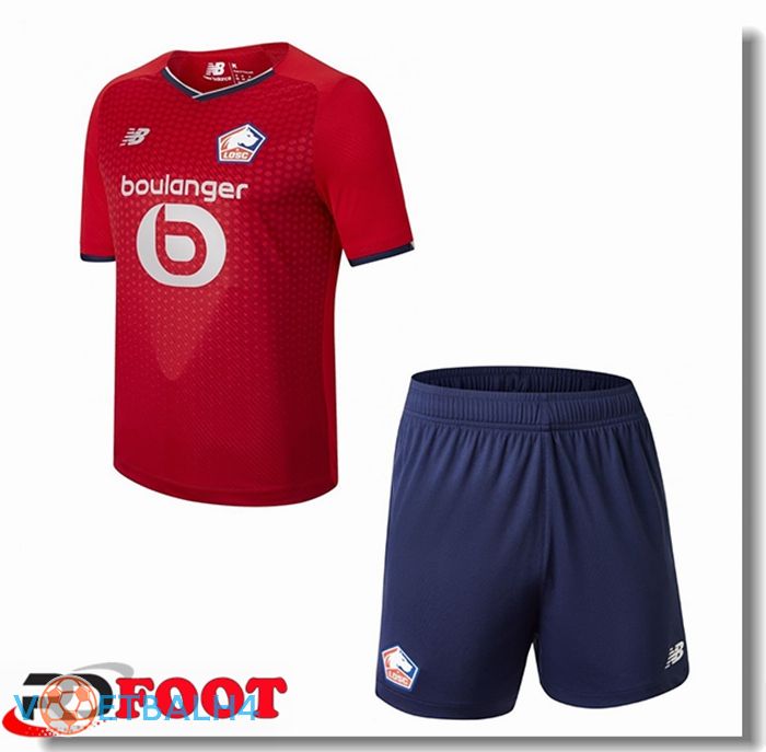 Lille LOSC kinderen thuis jersey rood 2021/2022