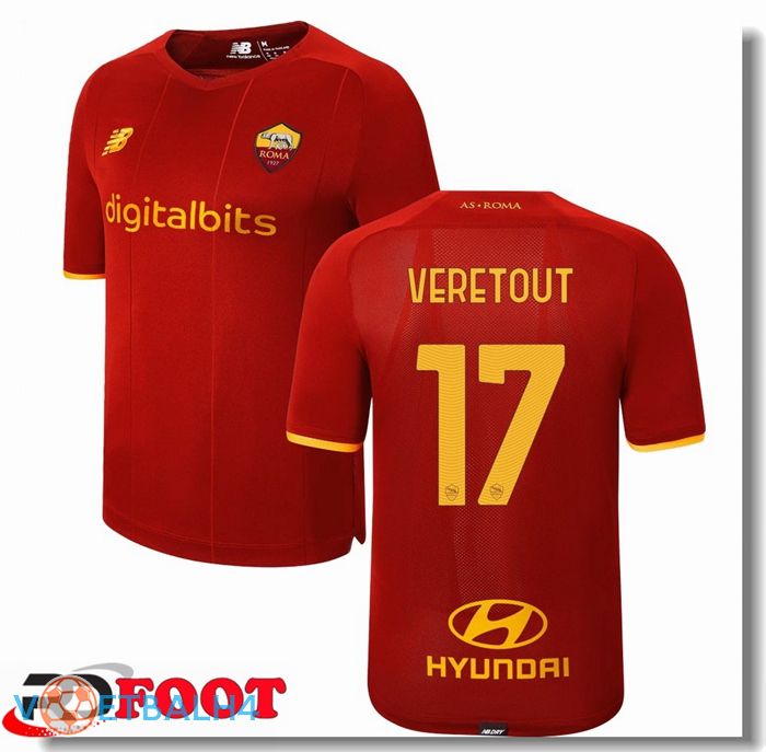 AS Roma（VERETOUT 17）thuis jersey rood 2021/2022