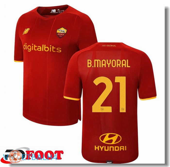 AS Roma（B.MAYORAL 21）thuis jersey rood 2021/2022