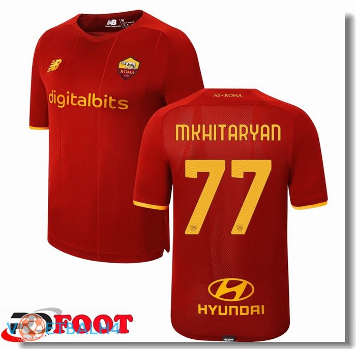 AS Roma（MKHITARYAN 77）thuis jersey rood 2021/2022