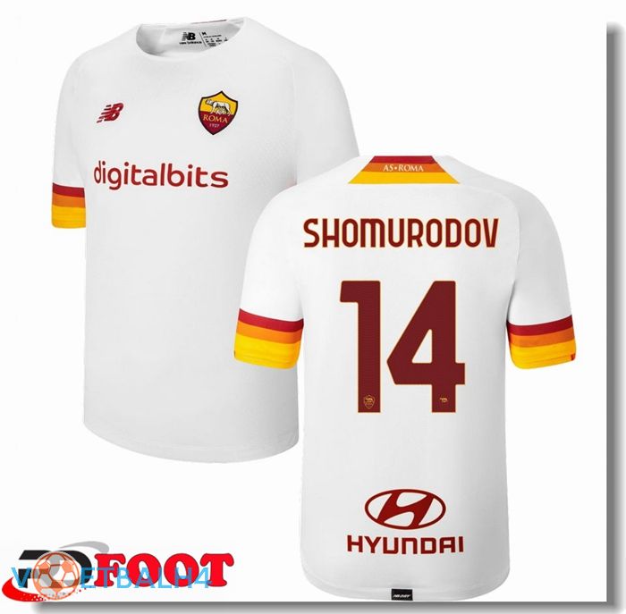 AS Roma（SHOMURODOV 14）uit jersey wit 2021/2022