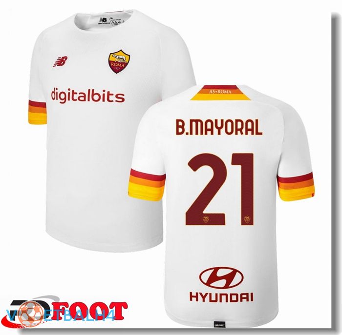 AS Roma（B.MAYORAL 21）uit jersey wit 2021/2022