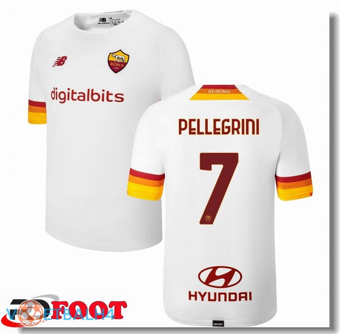 AS Roma（PELLEGRINI 7）uit jersey wit 2021/2022