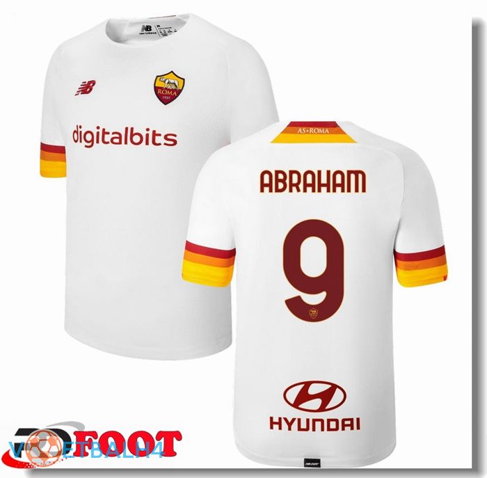 AS Roma（ABRAHAM 9）uit jersey wit 2021/2022