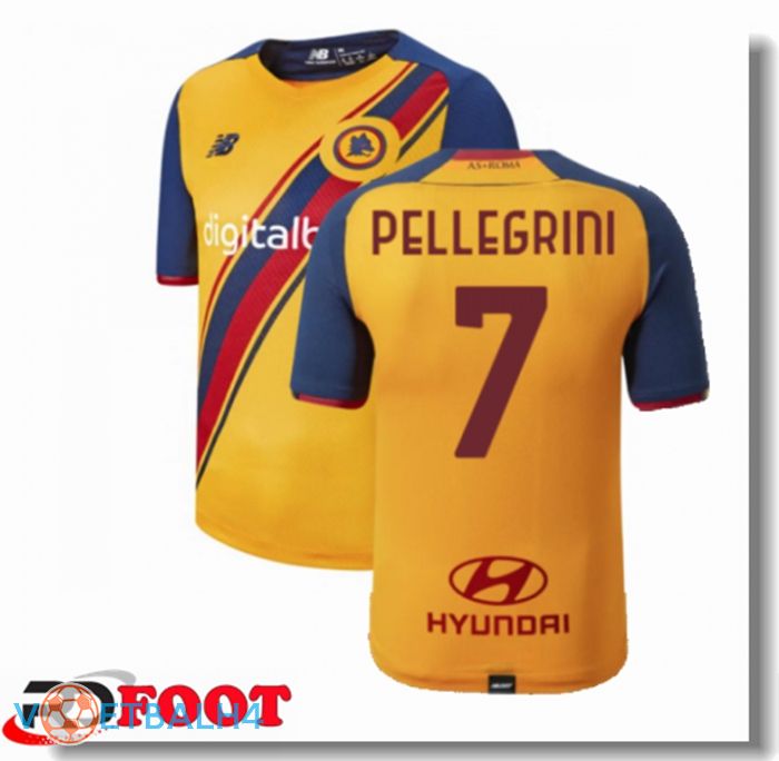 AS Roma（PELLEGRINI 7）derde jersey geel 2021/2022