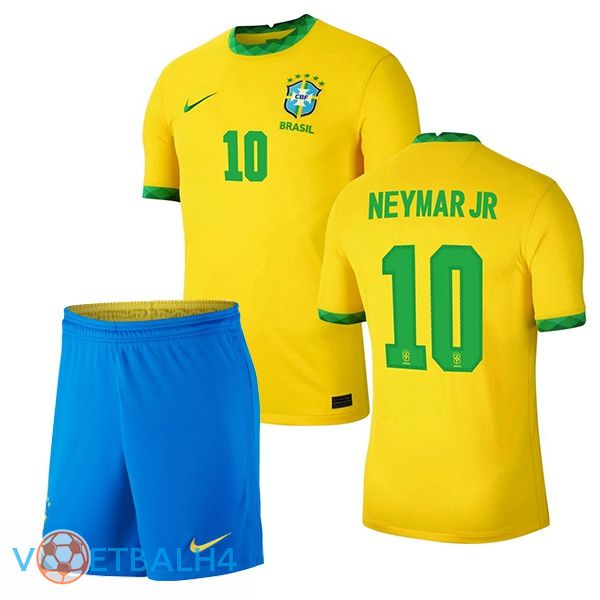 Brazilië (NEYMAR JR 10) kinderen thuis jersey 2020/2021