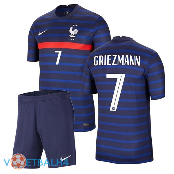 Frankrijk (GRIEZMANN 7) kinderen thuis jersey 2020/2021