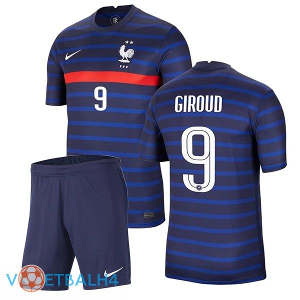 Frankrijk (GIROUD 9) kinderen thuis jersey 2020/2021