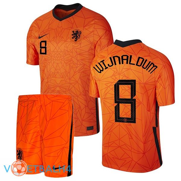 Nederland (WIJNALDUM 8) kinderen thuis jersey 2020/2021