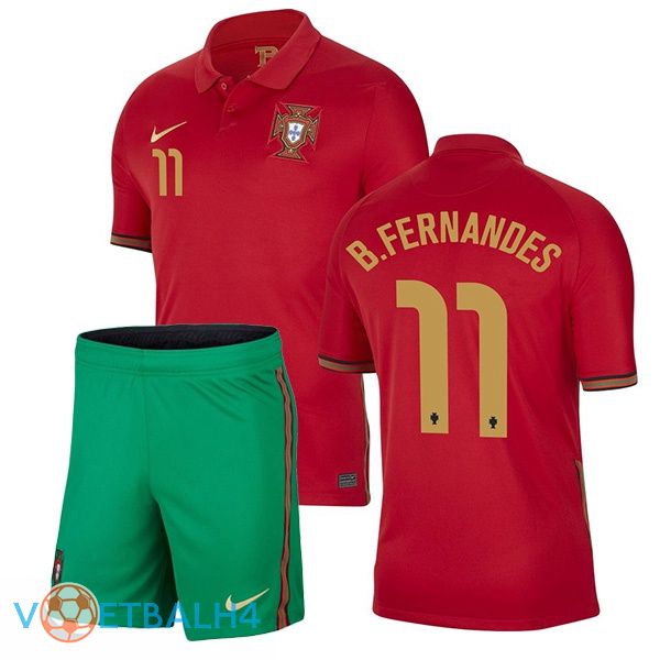 Portugal (B.FERNANDES 11) kinderen thuis jersey 2020/2021