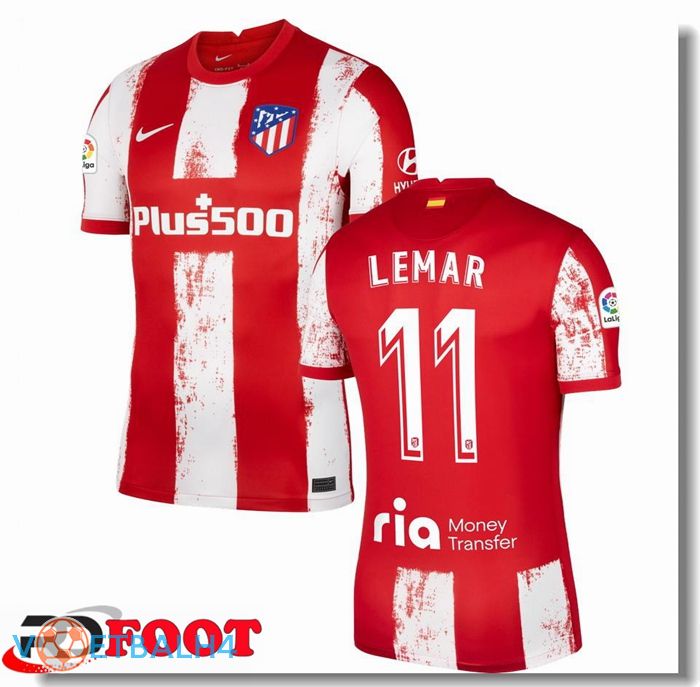 Atletico Madrid (LEMAR 11) thuis jersey rood/wit 2021/2022