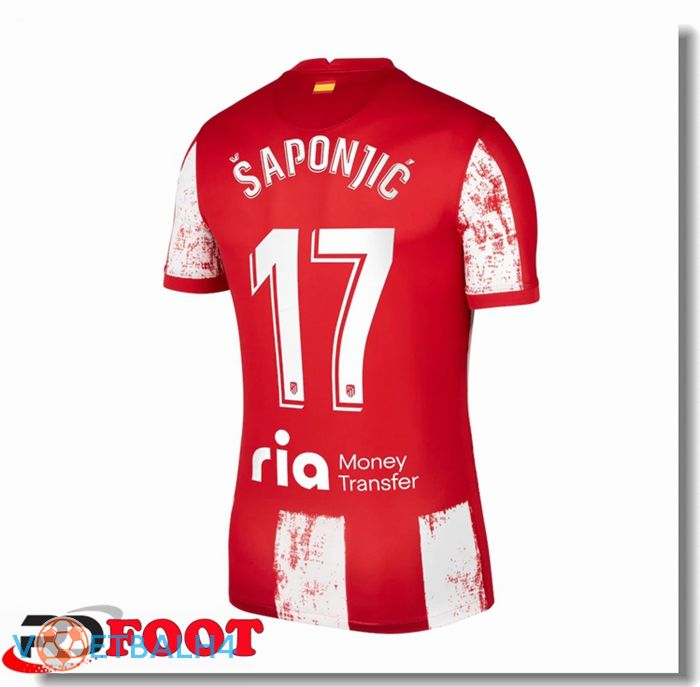 Atletico Madrid (Šaponjic 17) thuis jersey rood/wit 2021/2022