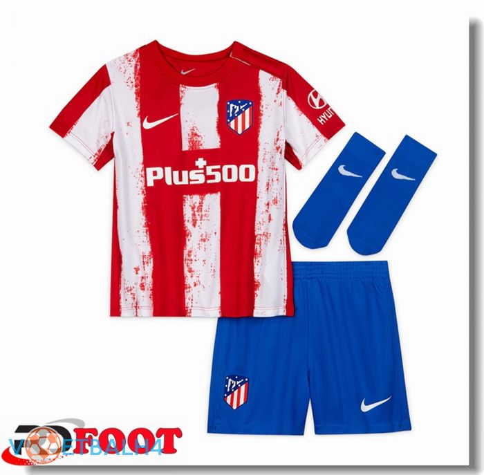 Atletico Madrid kinderen thuis jersey rood/wit 2021/2022