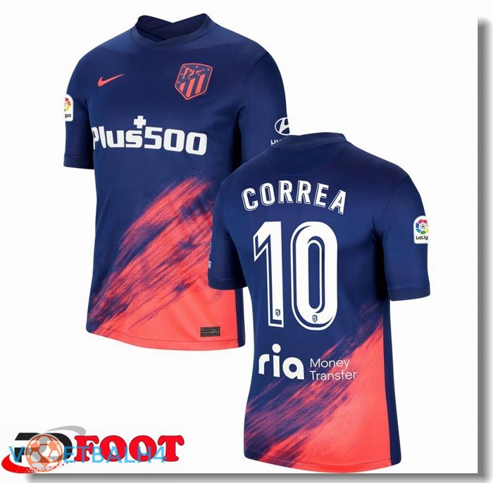 Atletico Madrid (CORREA 10) uit jersey blauw Marine 2021/2022