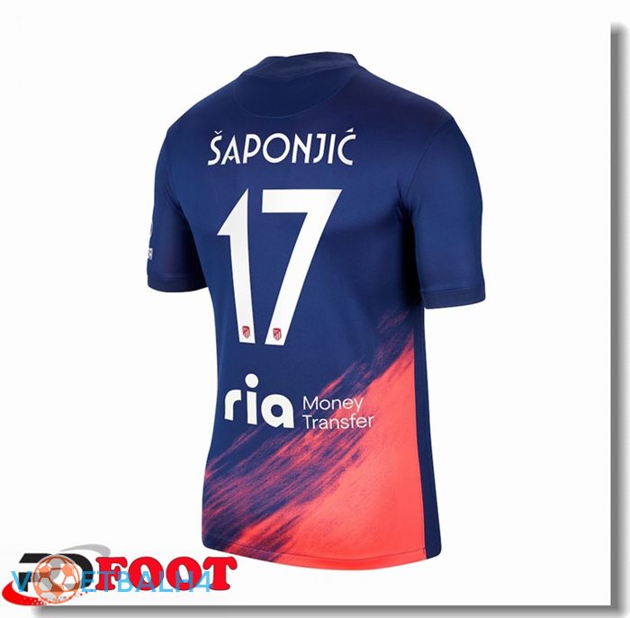 Atletico Madrid (Šaponjic 17) uit jersey blauw Marine 2021/2022