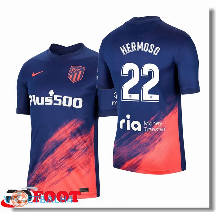 Atletico Madrid (Hermoso 22) uit jersey blauw Marine 2021/2022