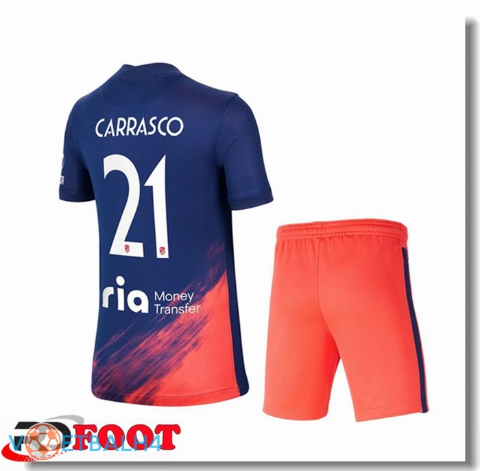 Atletico Madrid (CARRASCO 21) kinderen uit jersey blauw Marine 2021/2022