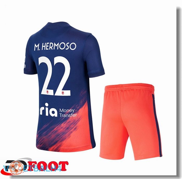 Atletico Madrid (Hermoso 22) kinderen uit jersey blauw Marine 2021/2022