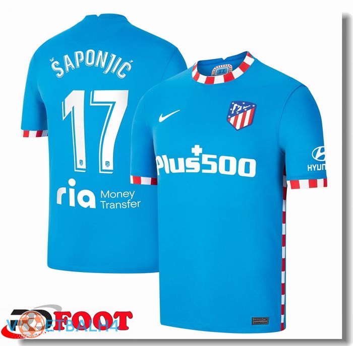 Atletico Madrid (Šaponjic 17) derde jersey blauw 2021/2022