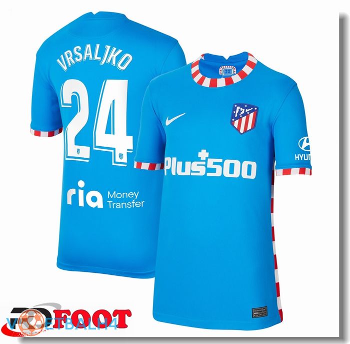 Atletico Madrid (Vrsaljko 24) derde jersey blauw 2021/2022