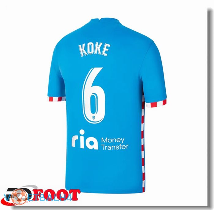 Atletico Madrid (KOKE 6) derde jersey blauw 2021/2022