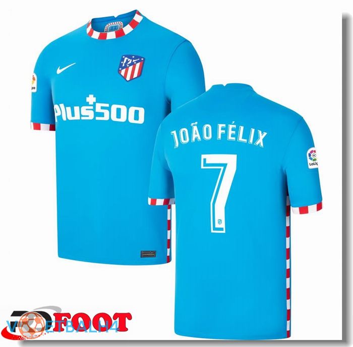 Atletico Madrid (JOAO FELIX 7) derde jersey blauw 2021/2022