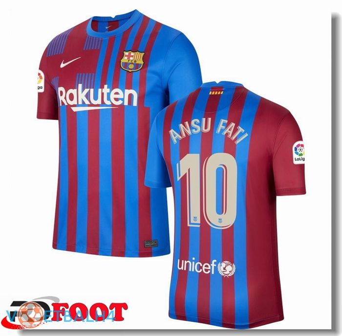 FC Barcelona (ANSU FATI 10) thuis jersey rood/blauw 2021/2022