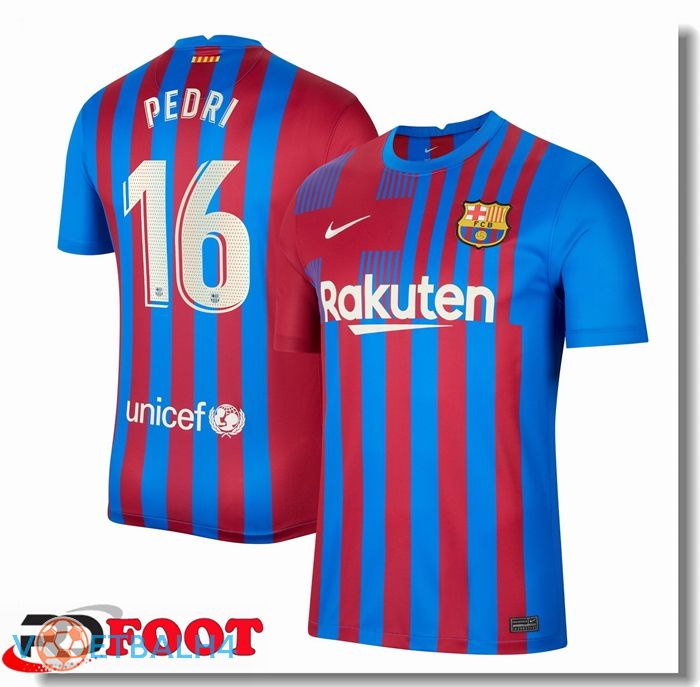 FC Barcelona (Pedri 16) thuis jersey rood/blauw 2021/2022