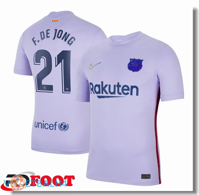 FC Barcelona (F. De Jong 21) uit jersey paars 2021/2022