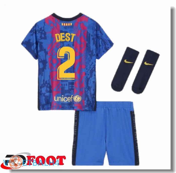 FC Barcelona (SERGIÑO DEST 2) kinderen derde jersey 2021/2022