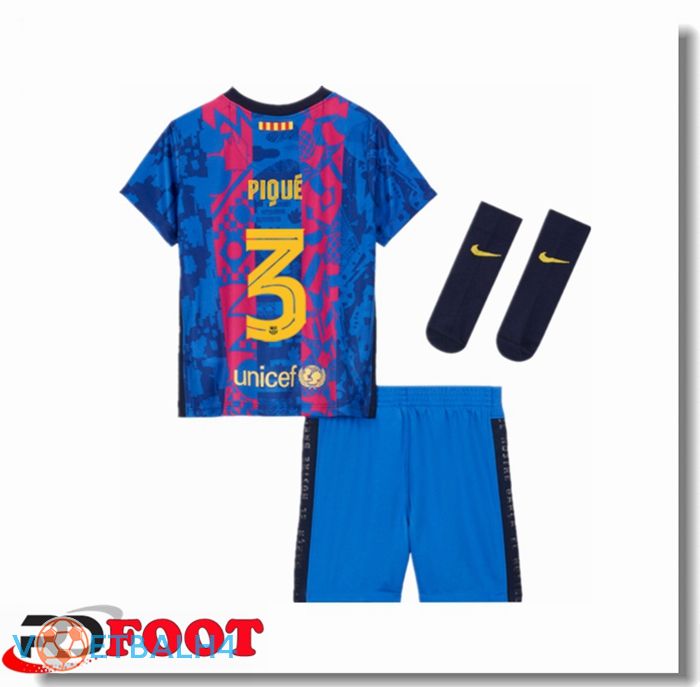 FC Barcelona (Pique 3) kinderen derde jersey 2021/2022