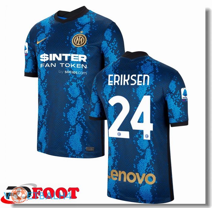 Inter Milan（ERIKSEN 24）thuis jersey blauw 2021/2022