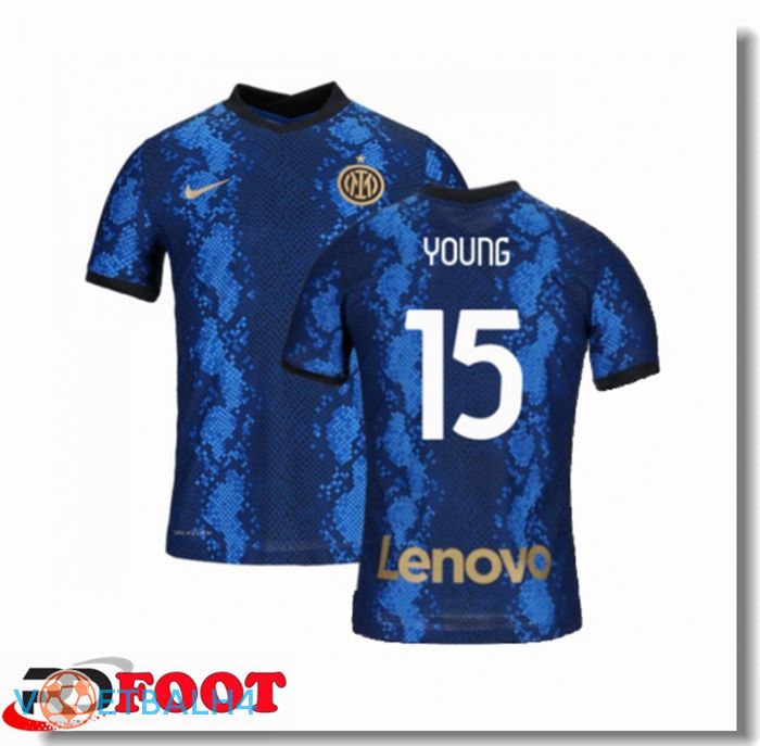 Inter Milan（YOUNG 15）Dames thuis jersey blauw 2021/2022