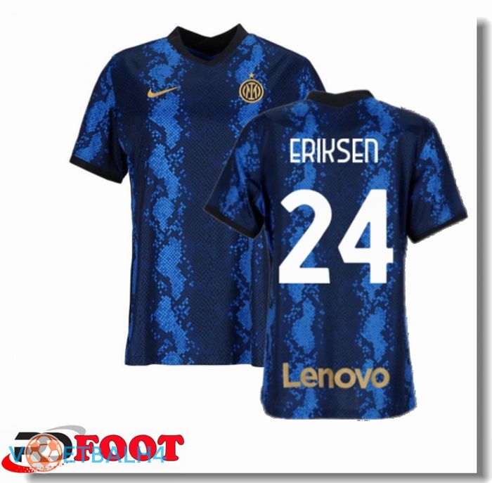 Inter Milan（ERIKSEN 24）Dames thuis jersey blauw 2021/2022