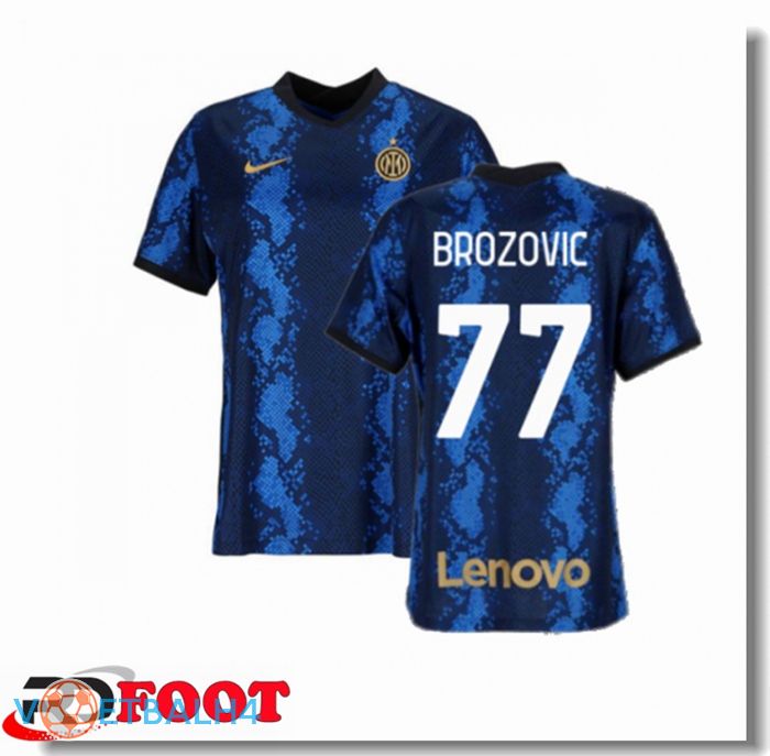 Inter Milan（BROZOVIC 77）Dames thuis jersey blauw 2021/2022