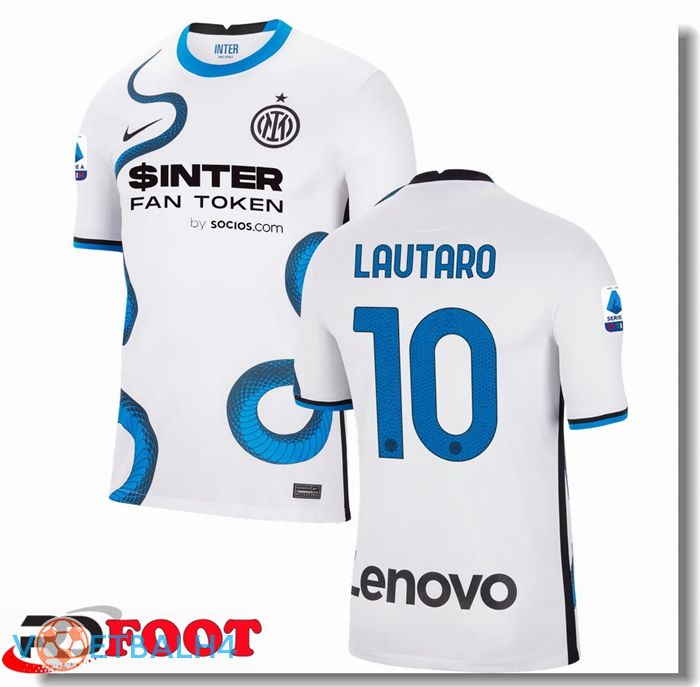 Inter Milan（LAUTARO 10）uit jersey wit 2021/2022