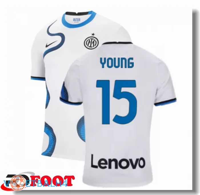 Inter Milan（YOUNG 15）uit jersey wit 2021/2022