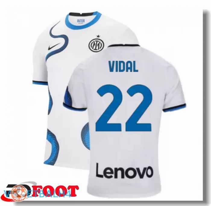 Inter Milan（VIDAL 22）uit jersey wit 2021/2022