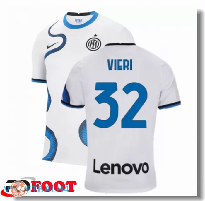 Inter Milan（VIERI 32）uit jersey wit 2021/2022