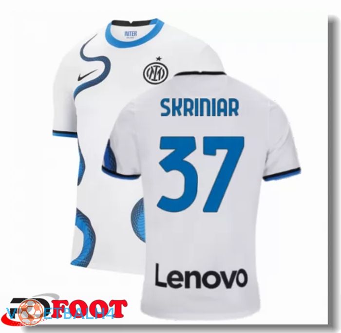 Inter Milan（SKRINIAR 37）uit jersey wit 2021/2022