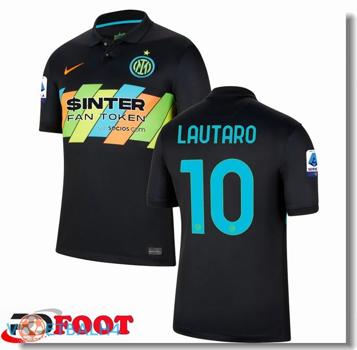 Inter Milan（LAUTARO 10）derde jersey zwart 2021/2022