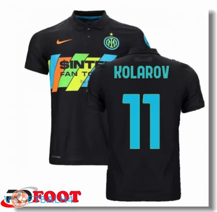 Inter Milan（KOLAROV 11）derde jersey zwart 2021/2022