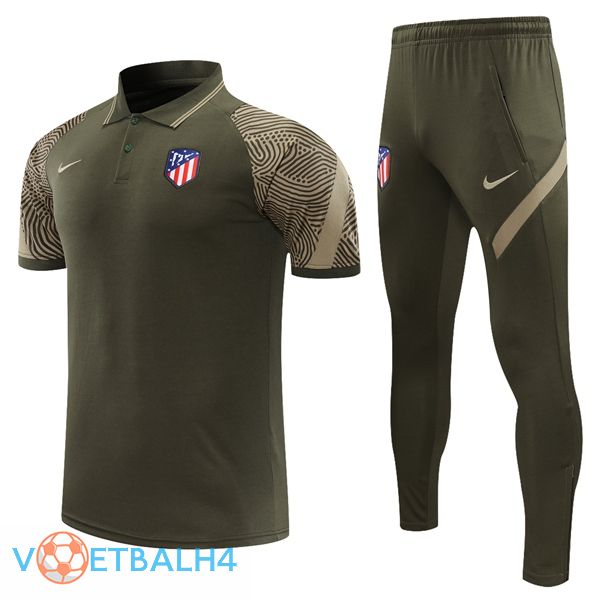 Atletico Madrid Polo Shirt + broek Dark groente 2021/2022