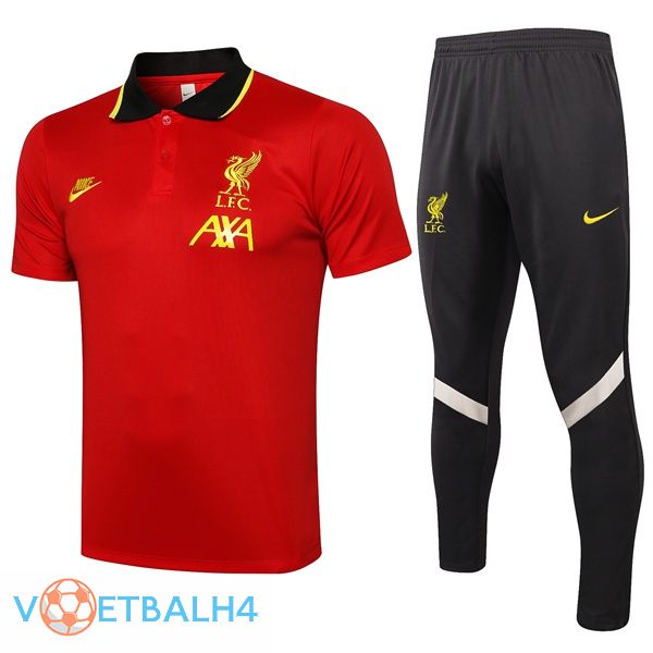 FC Liverpool Polo Shirt + broek rood 2021/2022