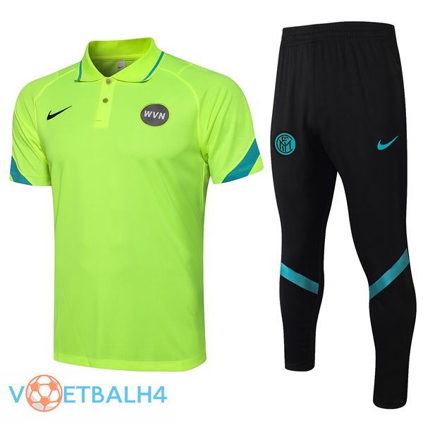 Inter Milan Polo Shirt + broek groente 2021/2022