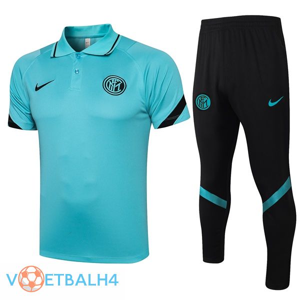 Inter Milan Polo Shirt + broek blauw 2021/2022