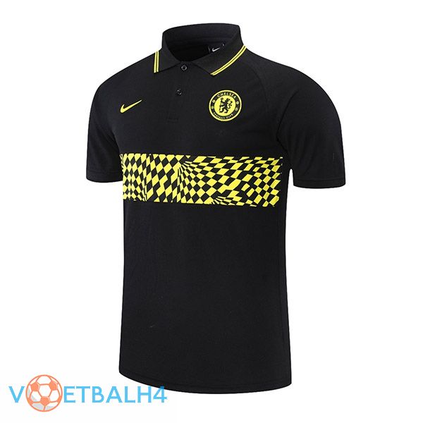 FC Chelsea Polo Shirt zwart geel 2021/2022