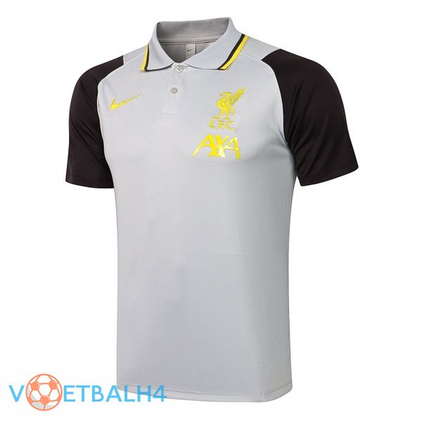 FC Liverpool Polo Shirt grijs zwart 2021/2022